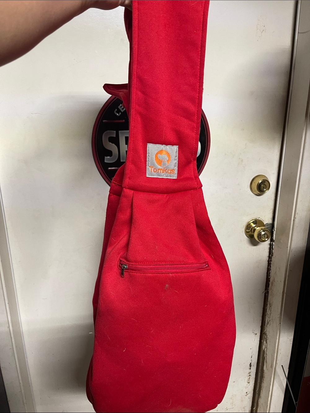 Red Crossbody Sling Bag for dogs